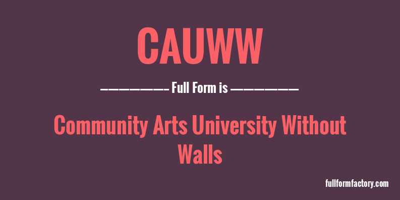 cauww-full-form