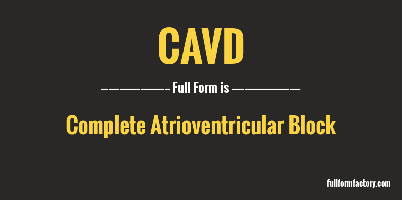 cavd-full-form