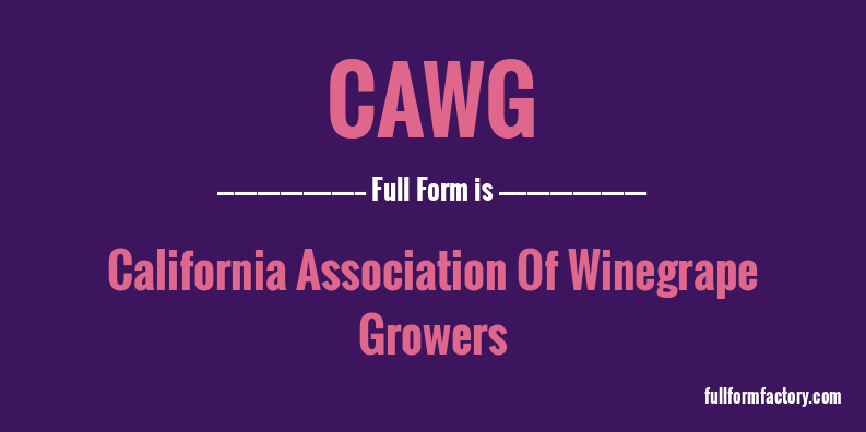 cawg-full-form