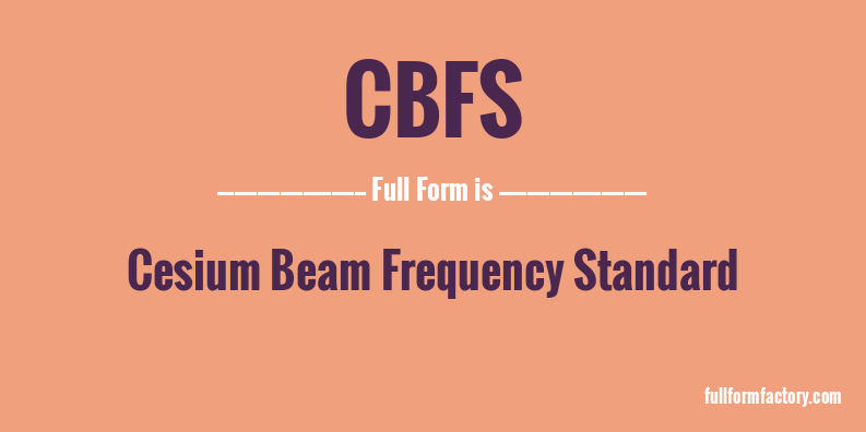 cbfs-full-form