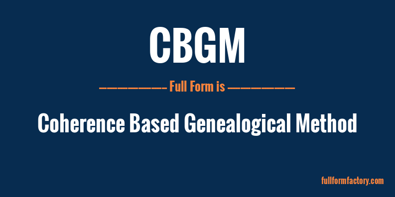 cbgm-full-form