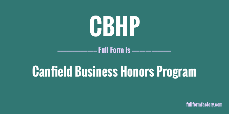 cbhp-full-form
