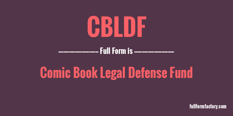 cbldf-full-form