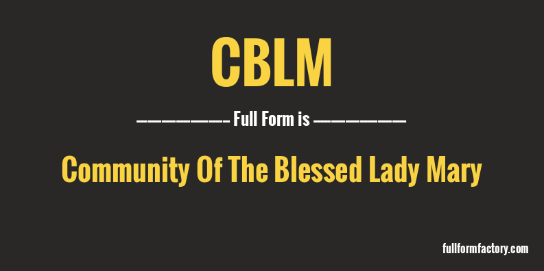 cblm-full-form