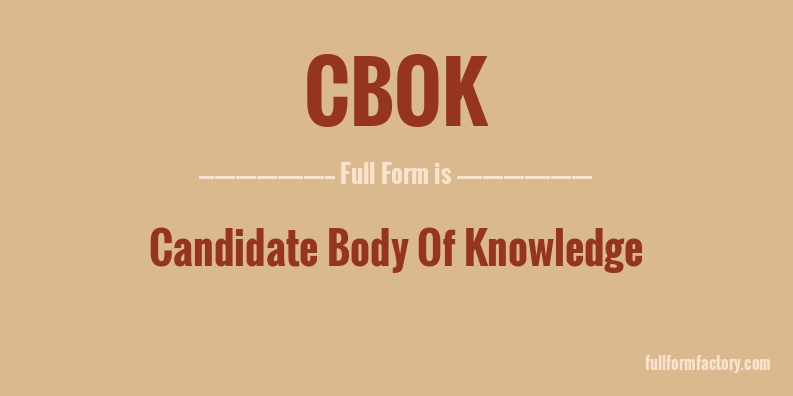 cbok-full-form