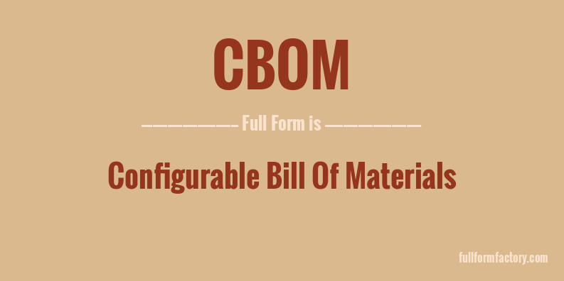 cbom-full-form