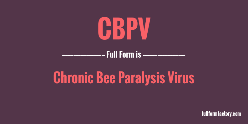 cbpv-full-form