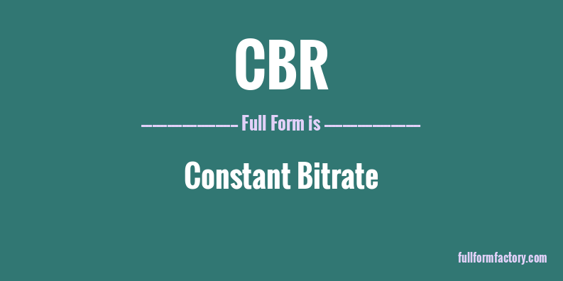 cbr-full-form