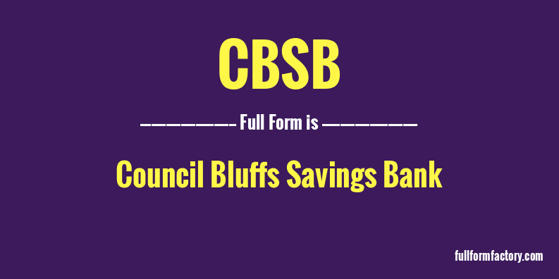 cbsb-full-form