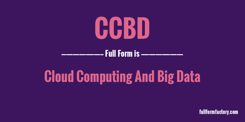 ccbd-full-form