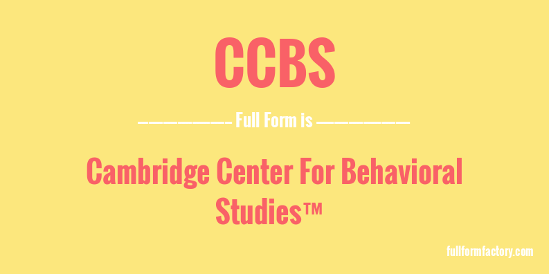 ccbs-full-form