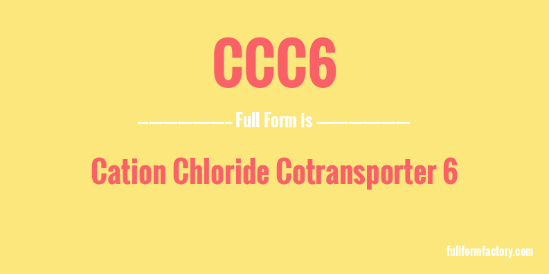 ccc6-full-form
