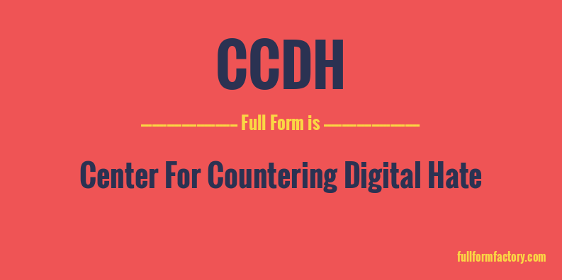 ccdh-full-form