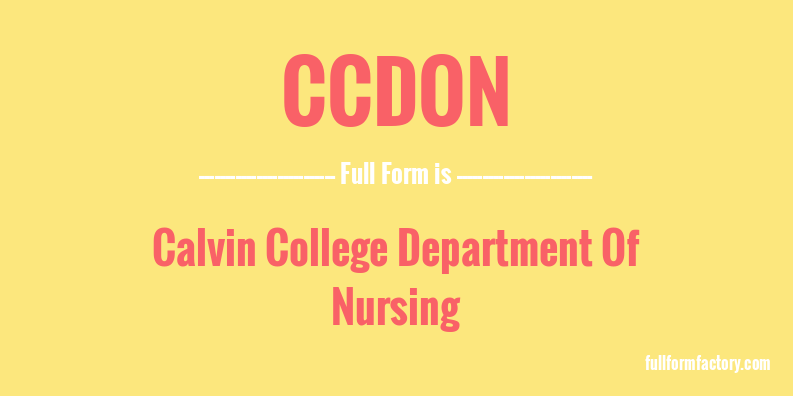 ccdon-full-form