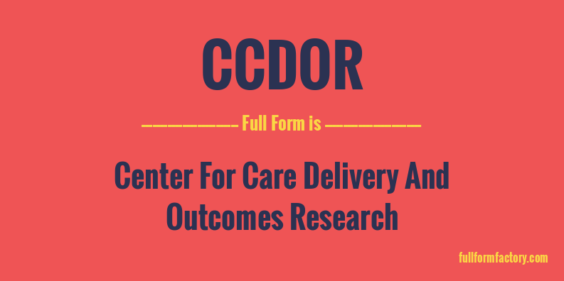 ccdor-full-form