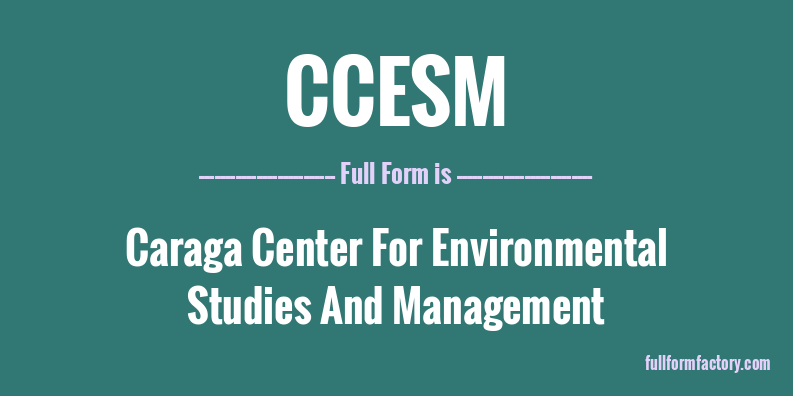 ccesm-full-form
