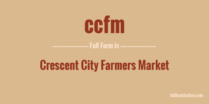 ccfm-full-form