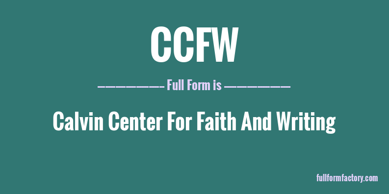 ccfw-full-form