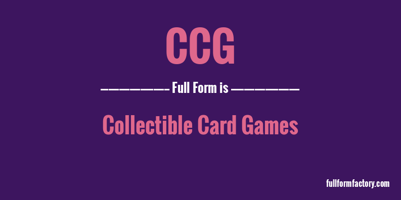 ccg-full-form