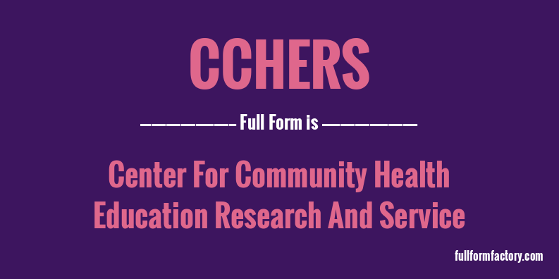 cchers-full-form