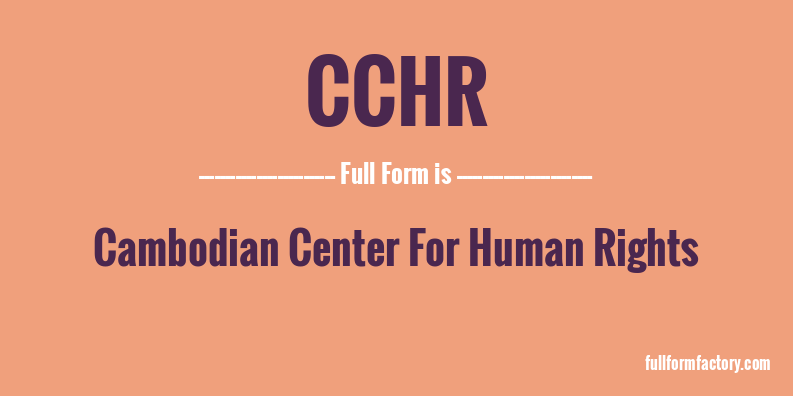 cchr-full-form