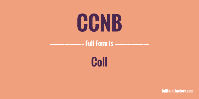 ccnb-full-form