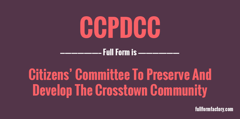 ccpdcc-full-form