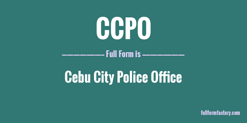 ccpo-full-form
