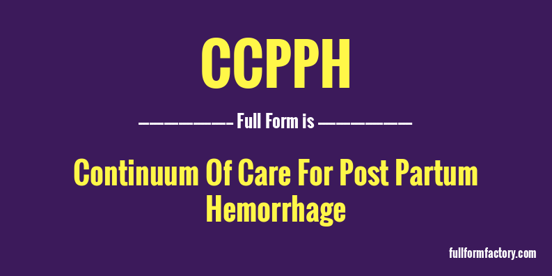 ccpph-full-form