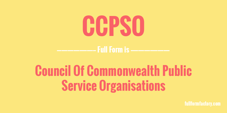 ccpso-full-form