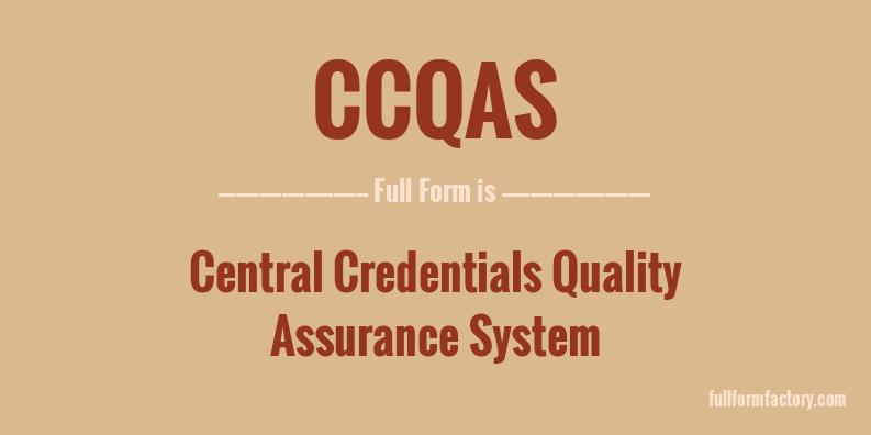 ccqas-full-form