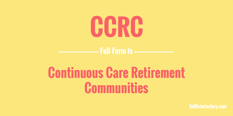 ccrc-full-form