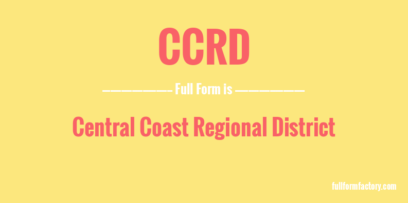 ccrd-full-form