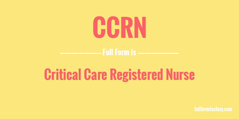 ccrn-full-form