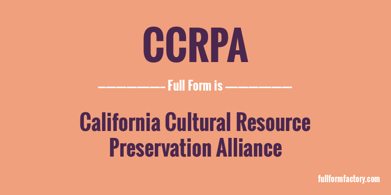ccrpa-full-form