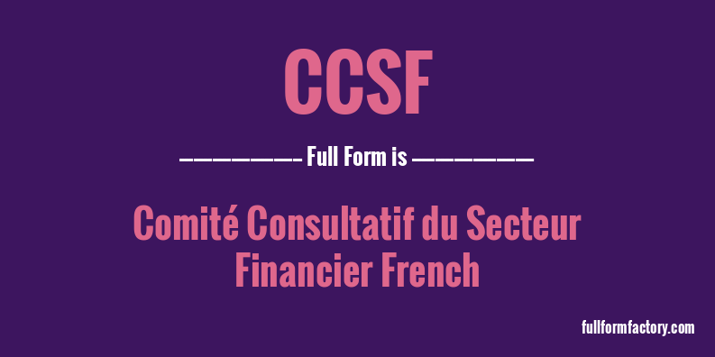 ccsf-full-form