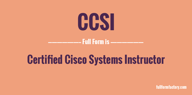 ccsi-full-form