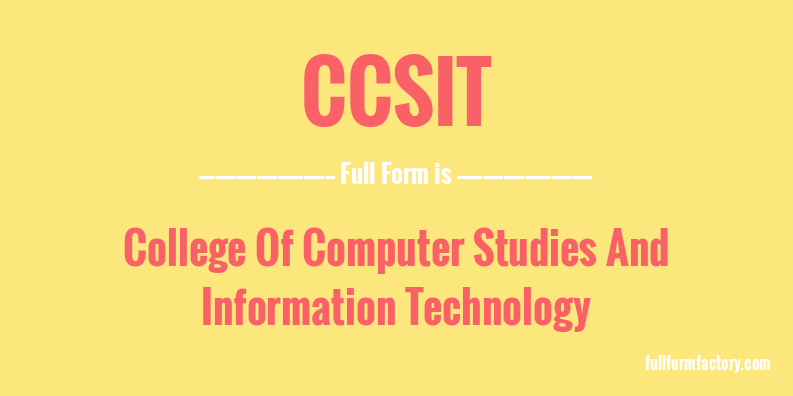 ccsit-full-form