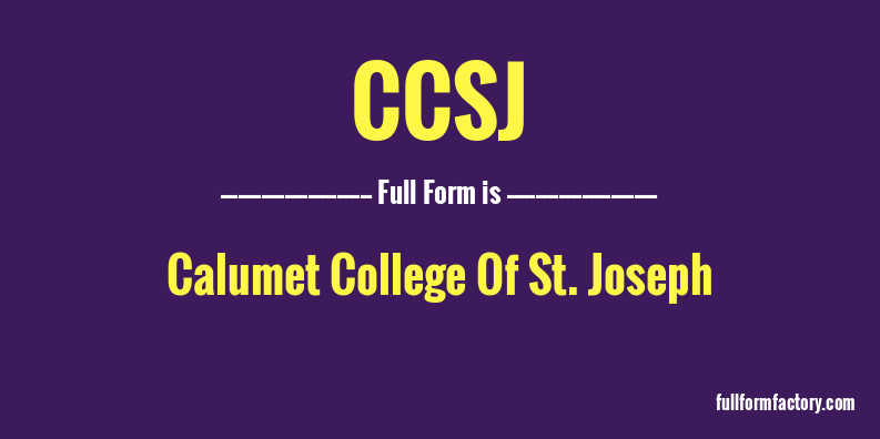 ccsj-full-form