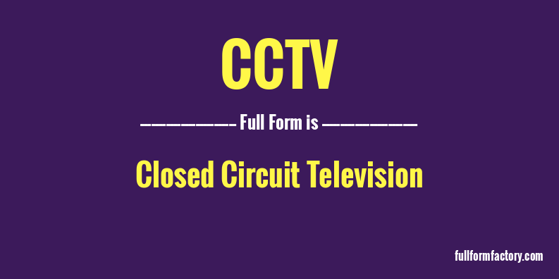 cctv-full-form