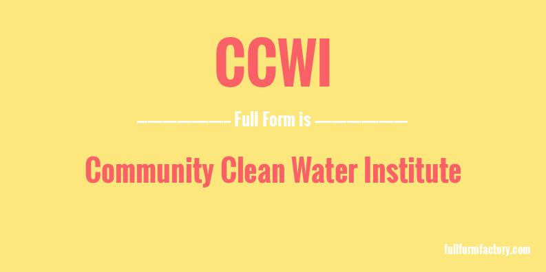 ccwi-full-form