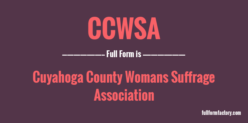 ccwsa-full-form