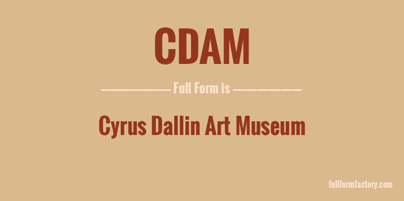 cdam-full-form