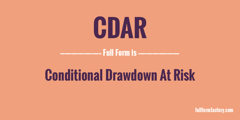 cdar-full-form