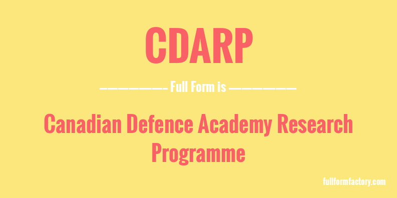 cdarp-full-form