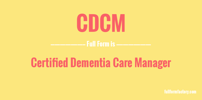 cdcm-full-form