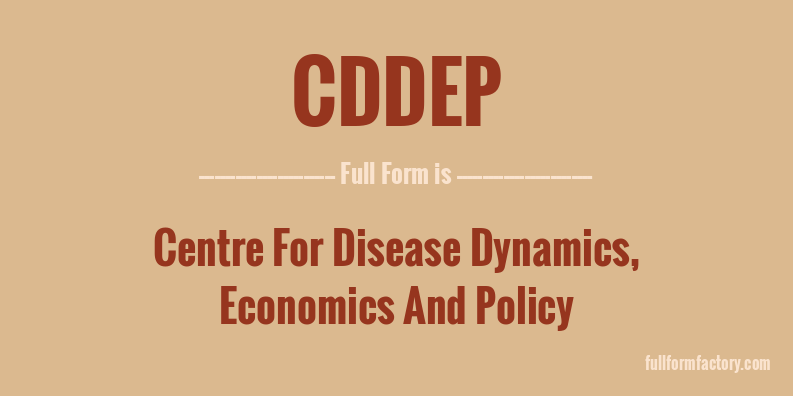 cddep-full-form