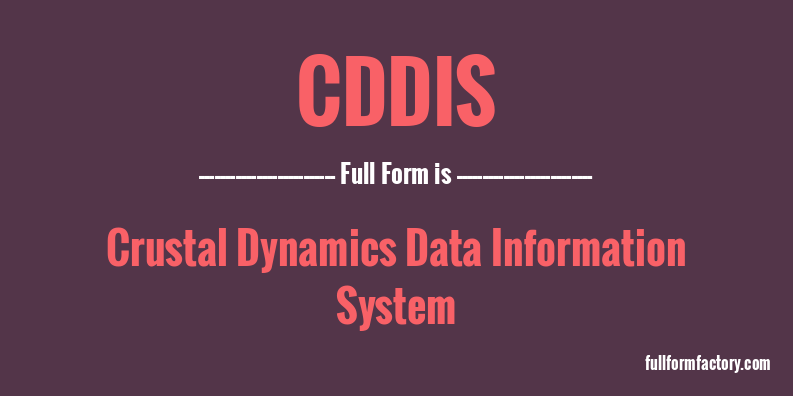 cddis-full-form