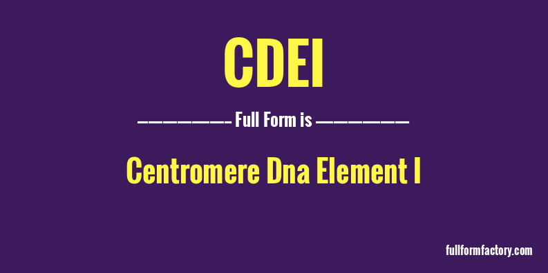 cdei-full-form