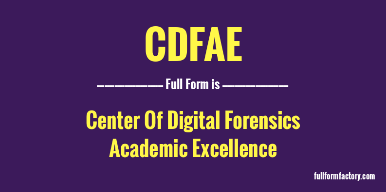cdfae-full-form